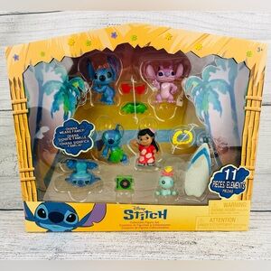Disney Lilo & Stitch 11pc Collectible Figure Set - NEW Figures & Accessories